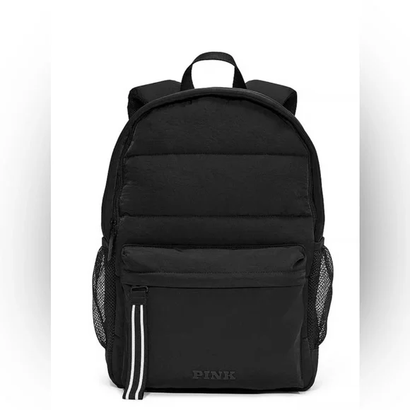 PINK Victoria\'s Secret Classic Black Backpack Amazon.com: Victoria main image 4